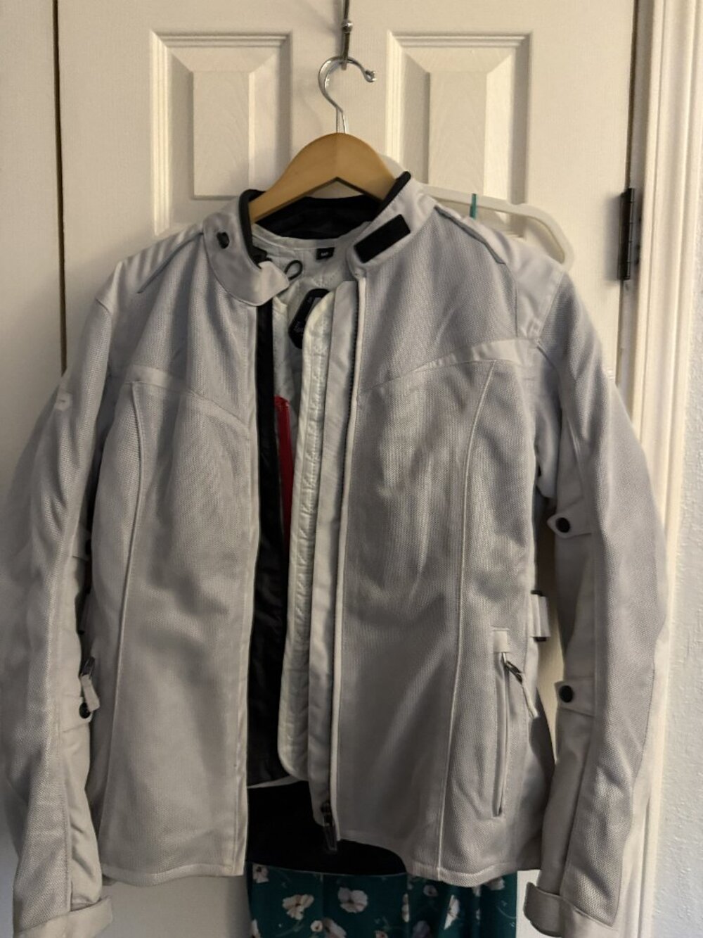 Joe Rocket Women's White Motorcycle Mesh Jacket Medium 3 Removable Layers
